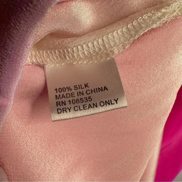 Madison Marcus NEW Neiman Marcus Hot Pink Silk Rhinestone Mini Blouson Dress XS - Picture 8 of 8